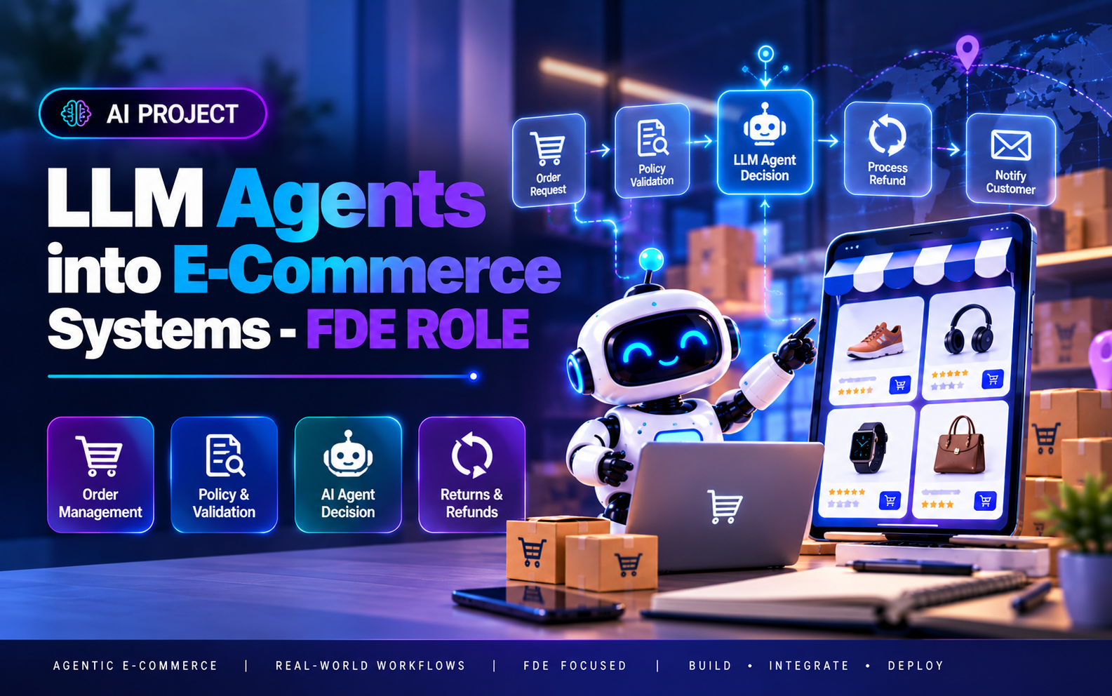 LLM Agents into E-Commerce Systems - FDE ROLE