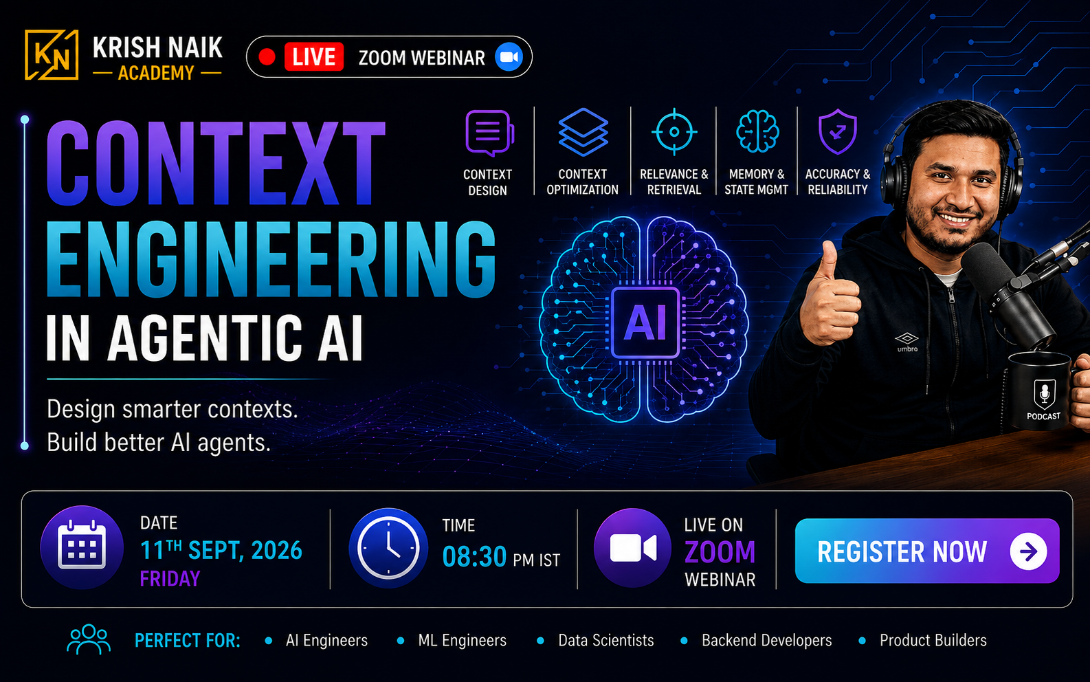 Agentic Chatbot | Dynamic Context Management | Memory & Retrieval | Tool Integration | Production-Ready Context Engineering