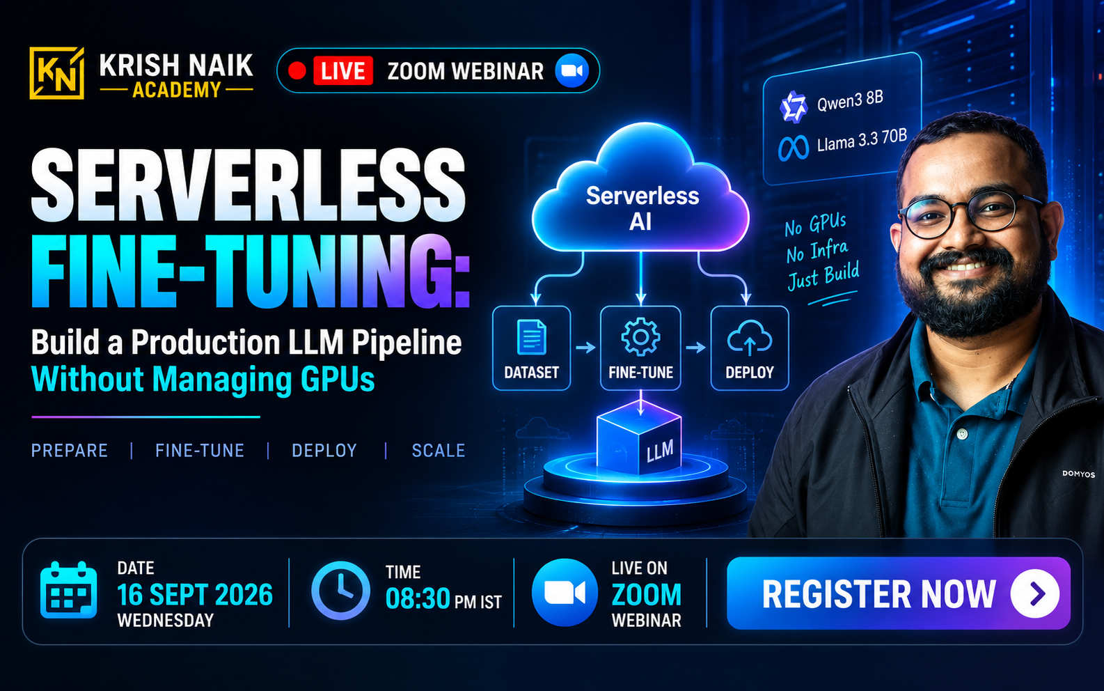 Serverless Fine-Tuning: Build a Production LLM Pipeline Without Managing GPUs